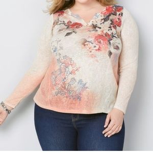 NWT Floral Hi Lo Tunic